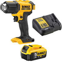 DeWalt DCE530 18v XR Cordless Hot Air Heat Gun 1 x 5ah Li-ion Charger No Case