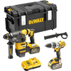 DeWalt DCK2033X2 54v XR Cordless Brushless FLEXVOLT SDS Hammer and Combi Drill Kit 2 x 9ah Li-ion Charger Case