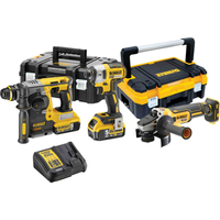 DeWalt DCK305P2T 18v XR Cordless 3 Piece Brushless Power Tool Kit 2 x 5ah Li-ion Charger Case