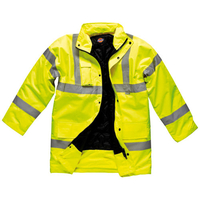 Dickies High Vis Motorway Safety Jacket Yellow Large