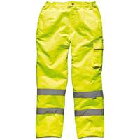 Dickies High Vis Polycotton Trousers Yellow Medium