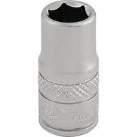 Draper 1/4" Drive Satin Finish Hexagon Socket Metric 1/4" 7mm