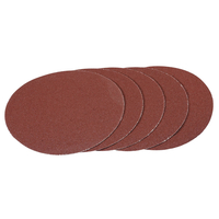Draper 180mm Hook and Loop Aluminium Oxide Sanding Discs 180mm 60g Pack of 5