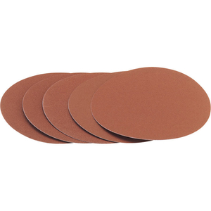 Draper 200mm 60G Hook & Eye Backed Aluminium Oxide Sanding Discs Pack of 5