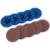 Draper 50mm Diameter Aluminium Oxide Sanding Disc 75mm 180g Pack of 10