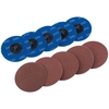 Draper 50mm Diameter Aluminium Oxide Sanding Disc 75mm 240g Pack of 10