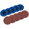 Draper 50mm Diameter Aluminium Oxide Sanding Disc 75mm 80g Pack of 10