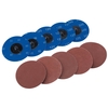 Draper 50mm Diameter Aluminium Oxide Sanding Disc 75mm Assorted Pack of 10