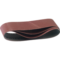 Draper 75mm x 533mm Aluminium Oxide Sanding Belts 75mm x 533mm 80g Pack of 3