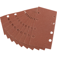 Draper 90 x 187mm 80G Aluminium Oxide Sanding Sheets Pack of 10