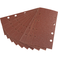 Draper 90 x 187mm Assorted Grit Aluminium Oxide Sanding Sheets Pack of 10