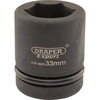 Draper Expert 1" Drive Hexagon Impact Socket Metric 1" 33mm