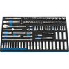 Draper Expert 110 Piece 1/4",  3/8" Drive Metric Socket Set & Bit Set in Foam Insert Tray
