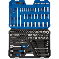 Draper Expert 150 Piece Combination Drive Hex and Bi Hex Socket,  Bit and Spanner Set Metric and Imperial Combination