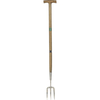 Draper Expert Stainless Steel Heritage T Handled Garden Fork with Ash Handle