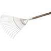 Draper Expert Stainless Steel Lawn Rake with Ash Handle