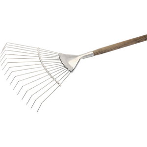 Draper Expert Stainless Steel Lawn Rake with Ash Handle