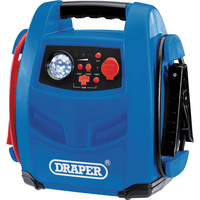 Draper JS800 Emergency Jump Starter,  Powerbank and Air Compressor 12v