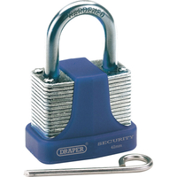 Draper Laminated Steel Combination Padlock 42mm Standard