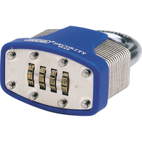 Draper Laminated Steel Combination Padlock 48mm Standard