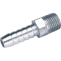 Draper PCL Tailpiece Air Line Fitting BSPT Male Thread 1/4" BSP 5/16" Pack of 5