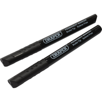 Draper Permanent Marker Pen Black Pack of 2