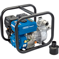 Draper Petrol Water Pump 27m Lift 30000L Hour 210cc 4 Stroke Engine