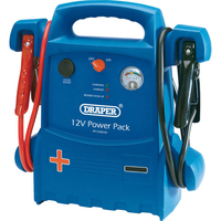 Draper Portable Emergency Jump Starter & Power Pack 12v