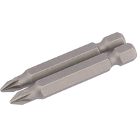 Draper Pozi Screwdriver Bit PZ1 50mm Pack of 2