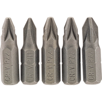 Draper Pozi Screwdriver Bit PZ2 25mm Pack of 5