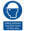 Draper Safety Helmets Must Be Worn In This Area Sign 200mm 300mm Standard