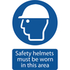 Draper Safety Helmets Must Be Worn In This Area Sign 400mm 600mm Standard