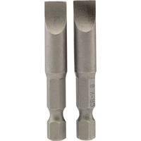 Draper Slotted Screwdriver Bit 8mm 50mm Pack of 2