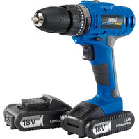 Draper Storm Force 18v Cordless Combi Drill 2 x 1.5ah Li-ion Charger Case