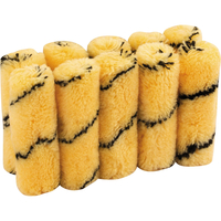 Draper Tiger Stripe Paint Roller Sleeves 100mm Pack of 10