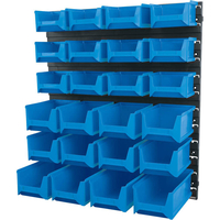 Draper Wall Storage Unit with 24 Bins Small / Medium / Large