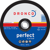Dronco A 24 R PERFECT 125mm x 3mm x 22.2mm Bore Angle Grinder Flat Cutting Disc for All Metals