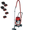 Einhell TE-VC 36/30 Li S 36v Cordless Stainless Steel Wet and Dry Vacuum Cleaner 30L 4 x 4ah Li-ion Charger