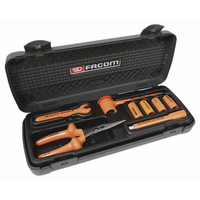 Facom 8 Piece 3/8" Drive VDE Insulated Safety Tool Set Adapted for Peugeot i0n & Citroen C-zero