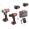 Facom CL3.CP10SJ 10.8v Cordless Drill Driver & Impact Wrench with 2 Li-ion Batteries 1.5ah