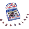 Faithfull 1/4" Shank Mini Grinding Wheel Assortment Pack of 50