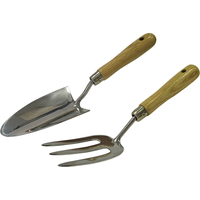 Faithfull 2 Piece Stainless Steel Hand Fork & Trowel Set