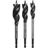 Faithfull 3 Piece Tri-Point Speed Auger Bit Set