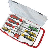 Faithfull 7 Piece Slotted,  Phillips & Pozi Screwdriver Set with Magnetiser