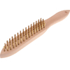 Faithfull Brass Scratch Wire Brush 4 Rows