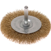 Faithfull Brass Wire Wheel Brush 75mm 6mm Shank