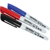 Faithfull Fine Tip Permanent Marker Pen Assorted Pack of 3