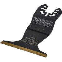 Faithfull Multi Tool Bi Metal Flush Cut Titanium Nitride Coated Blade 65mm