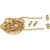 Faithfull Polished Brass Ball Chain Kit 1m for Sink & Bath Plugs