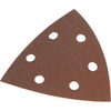 Faithfull Punched Hook and Loop Delta Sanding Sheets Extra Coarse Pack of 5